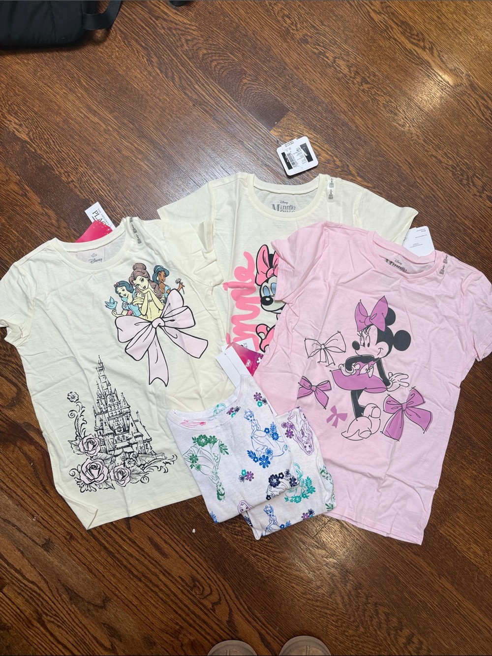 NWT S/3 Disney T-Shirts & 1 Pajama Set